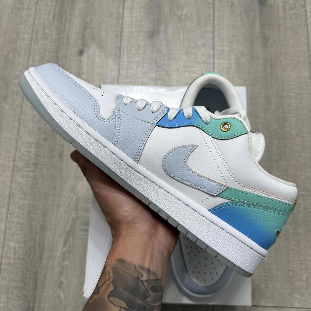 Nike Air Jordan 1 Low SE Emerald Rise FN8899-131 10.5 Women / 9 Men - Picture 2 of 9